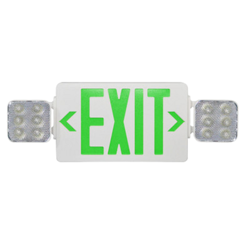 Combination LED Emergency & Exit Light Green AH7082GX