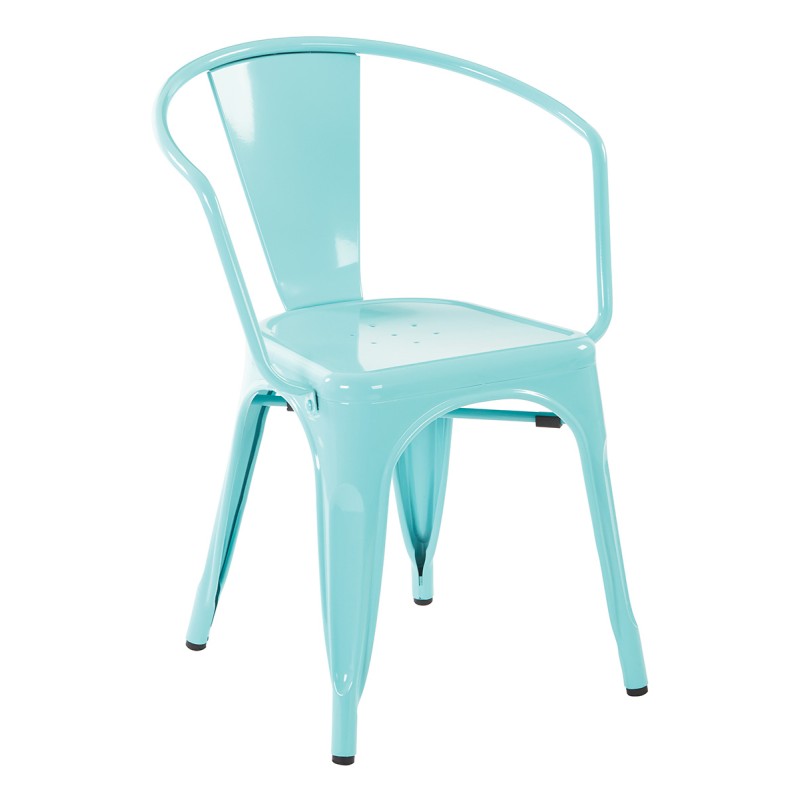 PTR2830A2-16 30" Metal Chair In Mint Finish (2-Pack)