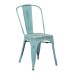 BRW29A4-ASB Bristow Armless Chair, Antique Sky Blue Finish, 4 PACK