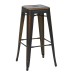 BRW3030A4-AC Bristow 30" Antique Metal Barstool, Antique COPPER FINISH, 4 PACK