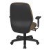 3121-232 Mid Back 2-to-1 synchro Tilt Chair with 2 -Way Adjustable Soft Padded Arms