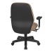 3121-R104 Mid Back 2-to-1 synchro Tilt Chair with 2 -Way Adjustable Soft Padded Arms