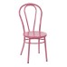 OD2918A2-C216 Odessa Metal Dining Chair with Backrest in Pastel Pink Finish- Ships Fully Assembled, 2-Pack