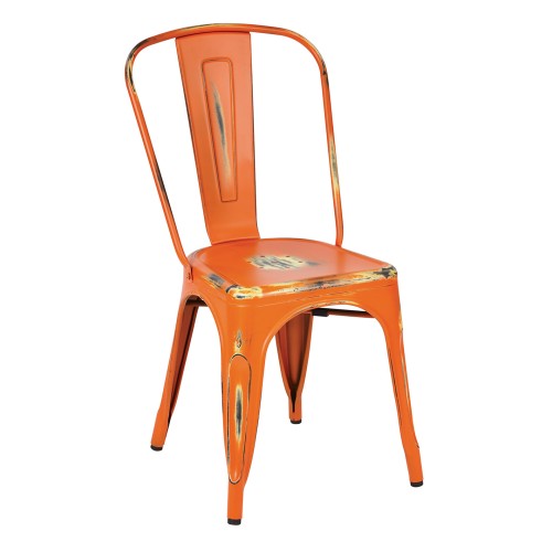 BRW29A2-AOR Bristow Armless Chair, Antique Orange, 2 Pack