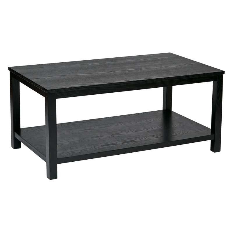 MRG12R-BK Merge 42" Rectangular Cocktail Table (Black)