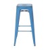 BRW3030A2-ARB Bristow 30" Antique Metal Barstool, Antique ROYLE BLUE FINISH, 2-PACK