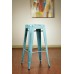 BRW3030A4-ASB Bristow 30" Antique Metal Barstool, Antique SKY BLUE FINISH, 4 PACK