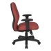 3121-R100 Mid Back 2-to-1 synchro Tilt Chair with 2 -Way Adjustable Soft Padded Arms