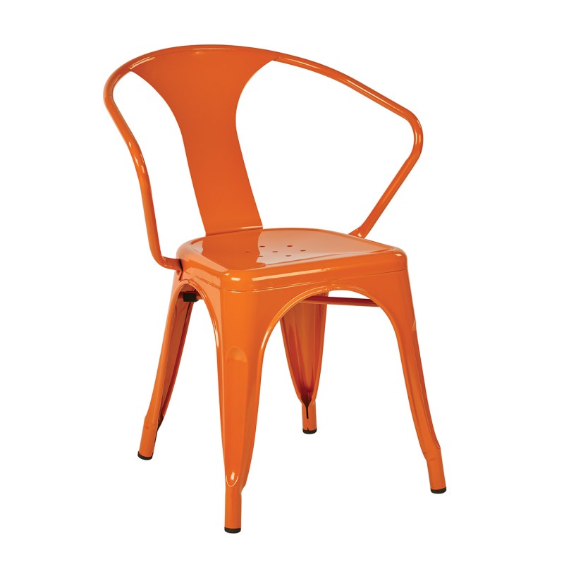 PTR2830A4-18 OSP Designs 30" Metal Chair (4-Pack) Orange