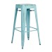 BRW3030A4-ASB Bristow 30" Antique Metal Barstool, Antique SKY BLUE FINISH, 4 PACK