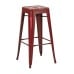 BRW3030A2-ARD Bristow 30" Antique Metal Barstool, Antique RED FINISH, 2 PACK