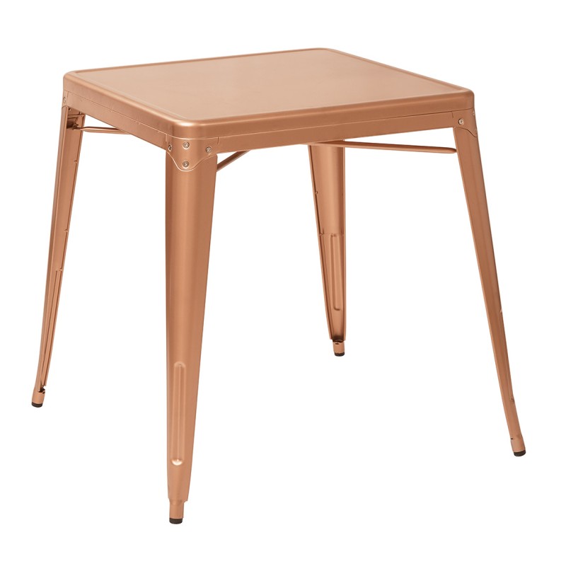 BRW432-CP Bristow Antique Metal Table in Copper Finish (KD)