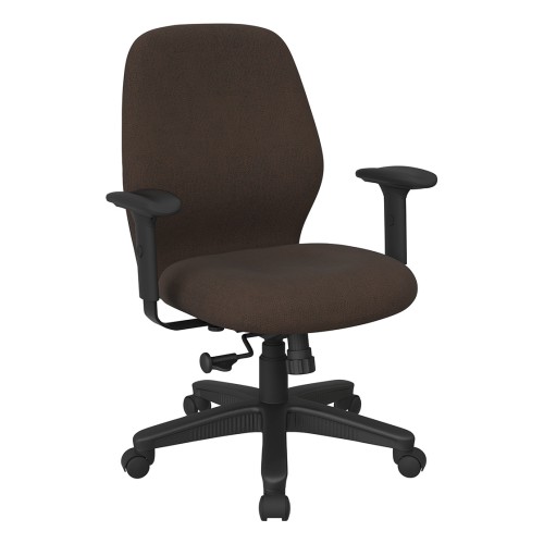 3121-K011 Mid Back 2-to-1 synchro Tilt Chair with 2 -Way Adjustable Soft Padded Arms