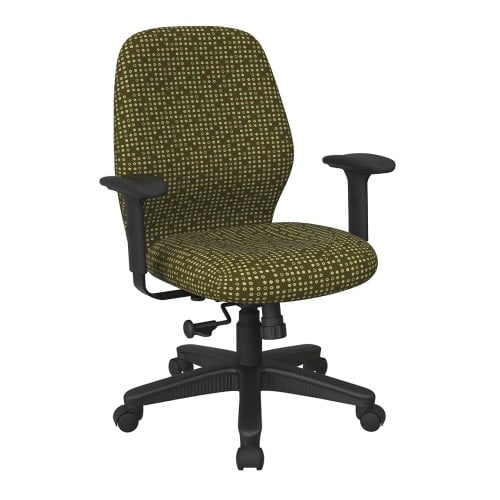 3121-K103 Mid Back 2-to-1 synchro Tilt Chair with 2 -Way Adjustable Soft Padded Arms