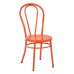 OD2918A2-18 Odessa Metal Dining Chair with Backrest in Solid Orange Finish- Ships Fully Assembled, 2-Pack