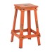 NCL3126-AOR New Castle 26" Antique Orange Metal Barstool, KD