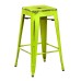 BRW3026A2-AL Bristow 26" Antique Metal Barstools, Antique LIME FINISH, 2-PACK