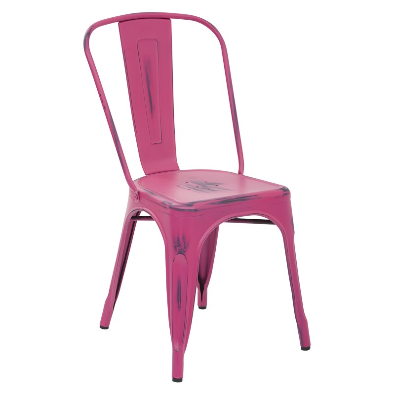 BRW29A2-AP Bristow Armless Chair,Antique Pink, 2 Pack