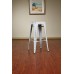 BRW3030A4-AW Bristow 30" Antique Metal Barstool, Antique WHITE FINISH, 4 PACK