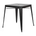 BRW432U-C230 Bristow Metal Dining with Umbrella Hole Center PLACEMENTTABLE IN MATTE BLACK FINISH (KD)