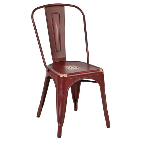 BRW29A2-ARD Bristow Armless Chair, Antique Red, 2 Pack