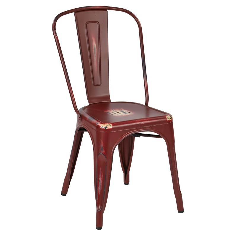 BRW29A2-ARD Bristow Armless Chair, Antique Red, 2 Pack