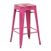 BRW3026A2-AP Bristow 26" Antique Metal Barstools, Antique PINK FINISH, 2-PACK