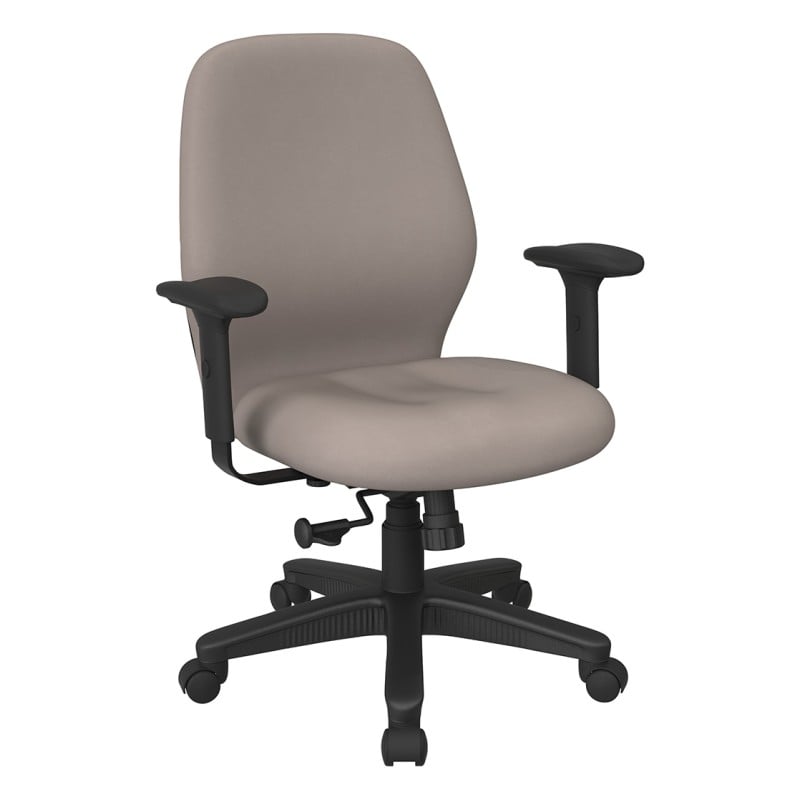 3121-R103 Mid Back 2-to-1 synchro Tilt Chair with 2 -Way Adjustable Soft Padded Arms