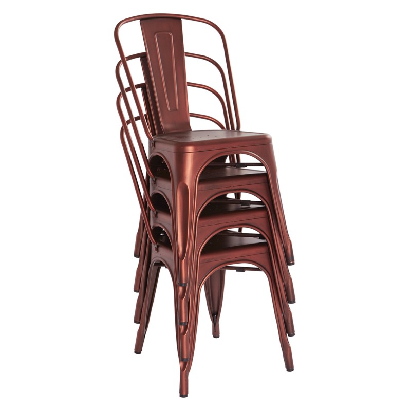 BRW29A4-BRC Bristow Armless Metal Chair