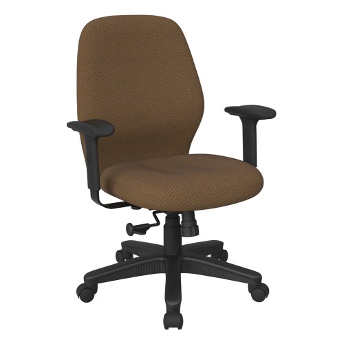 3121-108 Mid Back 2-to-1 synchro Tilt Chair with 2 -Way Adjustable Soft Padded Arms