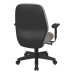 3121-R103 Mid Back 2-to-1 synchro Tilt Chair with 2 -Way Adjustable Soft Padded Arms