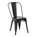 BRW29A2-C230 Bristow Armless Chair, Matte Black, 2 Pack