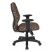 3121-K110 Mid Back 2-to-1 synchro Tilt Chair with 2 -Way Adjustable Soft Padded Arms