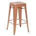 BRW3026A4-CP Bristow 26" Antique Metal Barstool, Copper FINISH, 4 PACK