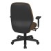 3121-108 Mid Back 2-to-1 synchro Tilt Chair with 2 -Way Adjustable Soft Padded Arms