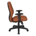 3121-K105 Mid Back 2-to-1 synchro Tilt Chair with 2 -Way Adjustable Soft Padded Arms