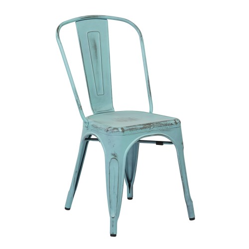 BRW29A2-ASB Bristow Armless Chair, Antique Sky Blue, 2 Pack