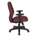 3121-353 Mid Back 2-to-1 synchro Tilt Chair with 2 -Way Adjustable Soft Padded Arms