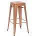 BRW3030A4-CP Bristow 30" Antique Metal Barstool, Copper FINISH, 4 PACK