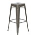 BRW3030A4-GM Bristow 30" Metal Barstools, Gun Metal Finish, 4-PACK