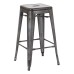 BRW3026A2-C210-1 Bristow 26" Backless Metal Barstool in Matte GLAVANIZED