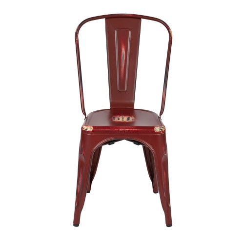 BRW29A4-ARD Bristow Armless Chair, Antique Red Finish, 4 PACK