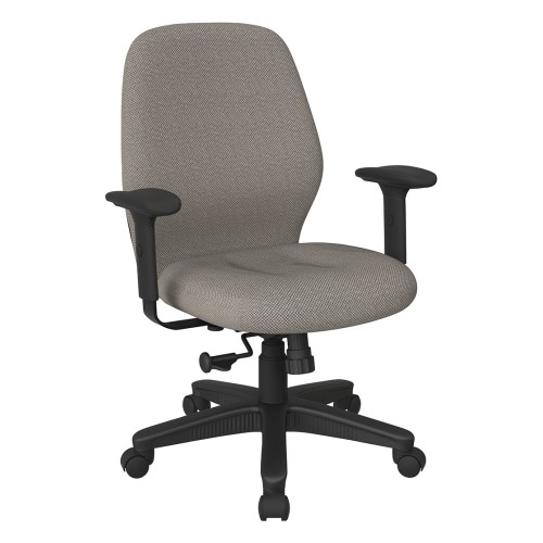 3121-294 Mid Back 2-to-1 synchro Tilt Chair with 2 -Way Adjustable Soft Padded Arms