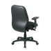 3121-231 Mid Back 2-to-1 synchro Tilt Chair with 2 -Way Adjustable Soft Padded Arms