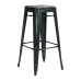 BRW3030A4-AB Bristow 30" Antique Metal Barstool, Antique BLACK FINISH, 4 PACK