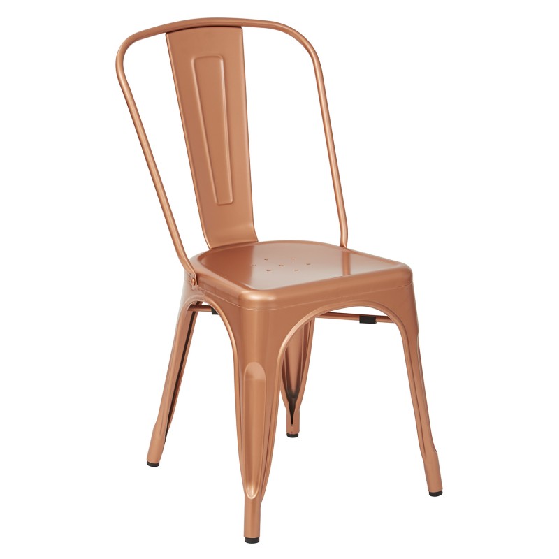 BRW29A2-CP Bristow Armless Chair, Copper, 2 Pack