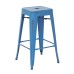 BRW3026A4-ARB Bristow 26" Antique Metal Barstool, Antique ROYAL BLUE FINISH, 4 PACK