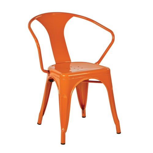 PTR2830A2-18 OSP Designs 30" Metal Chair (2-Pack) (Orange)