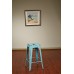 BRW3026A4-ASB Bristow 26" Antique Metal Barstool, Antique SKY BLUE FINISH, 4 PACK