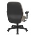3121-K008 Mid Back 2-to-1 synchro Tilt Chair with 2 -Way Adjustable Soft Padded Arms